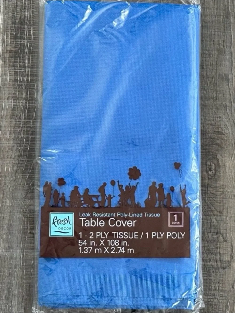 💞 New Nautical Blue 2-Ply Water Resistant Textured Party Table Cover